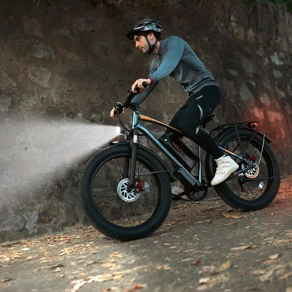 1000W Electric Bike for Adults, 7 Speed Ebike with 26' Fat Tire, Max 30MPH & 50 Miles, 48V 18.2Ah Battery, Hydraulic Disc Brake, All-Terrain Moped Style Ebike for Snow, Mountains, Sand, Road