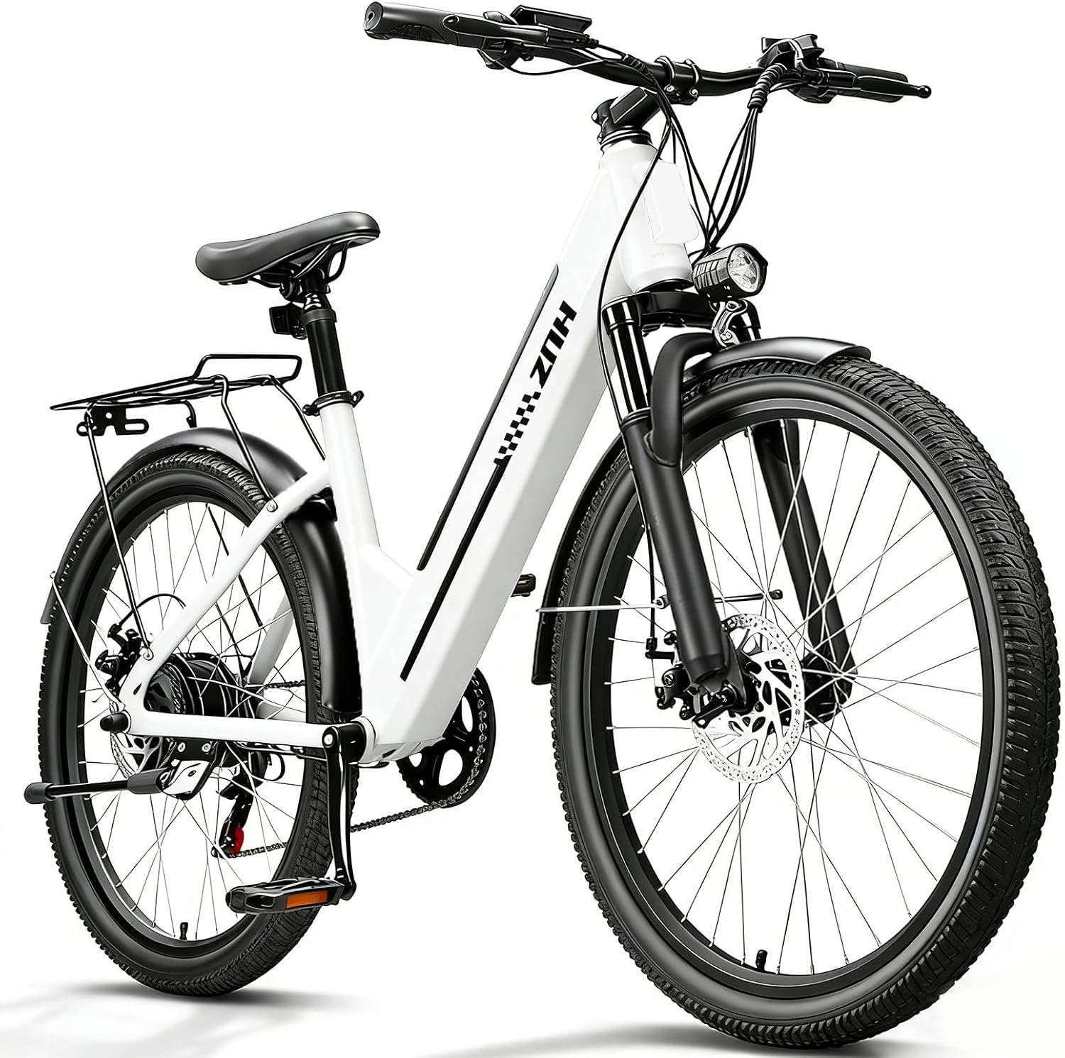 ZNH Electric Bike for Adults with 1000W Motor & 624/940.8 Wh Built-in Removable Battery, 70Miles 25 MPH Step Thru Electric Bicycle, 24'/26' Commuter E Bikes with 7-Speed, UL 2849 Certified