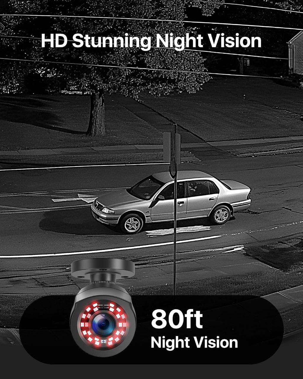 ZOSI 3K Lite 8CH Home Security Camera System Outdoor,8Channel CCTV DVR,8pcs 1080p Weatherproof Surveillance Bullet Dome Cameras,Night Vision,AI Human/Vehicle Detection,Remote Access(No Hard Drive)