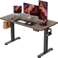 ErGear Height Adjustable Electric Standing Desk, 48 x 24 Inches Sit Stand up Desk, Memory Computer Home Office Desk, Dark Walnut