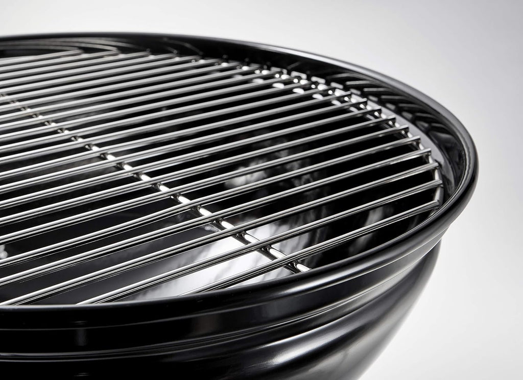 Weber Smokey Joe Premium Charcoal Barbecue/Portable Design, Porcelain-Enamelled Lid & Bowl, 37 cm Cooking Surface, Tuck-N-Carry Handle, Smoke Grey