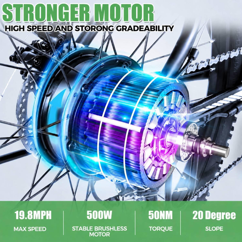 ANCHEER 26' Electric Bike for Adults, [Peak 749W Motor] Electric Mountain Bike, 19.8MPH Commuter Ebike, 50 Miles Adults Electric Bicycle with 48V/374Wh Battery, LCD Display, 21 Speed, Front Suspension