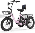 ESKUTE E Trike Electric Bike, Peak 1200W Brushless Motor Folding Trike 18X3.0 Fat Tire Ebike, 624Wh Removable Battery, Step-Thru 3 Wheel Electric Bicycle, Up to 55 Miles, 18MPH+ Tricycle for Adults