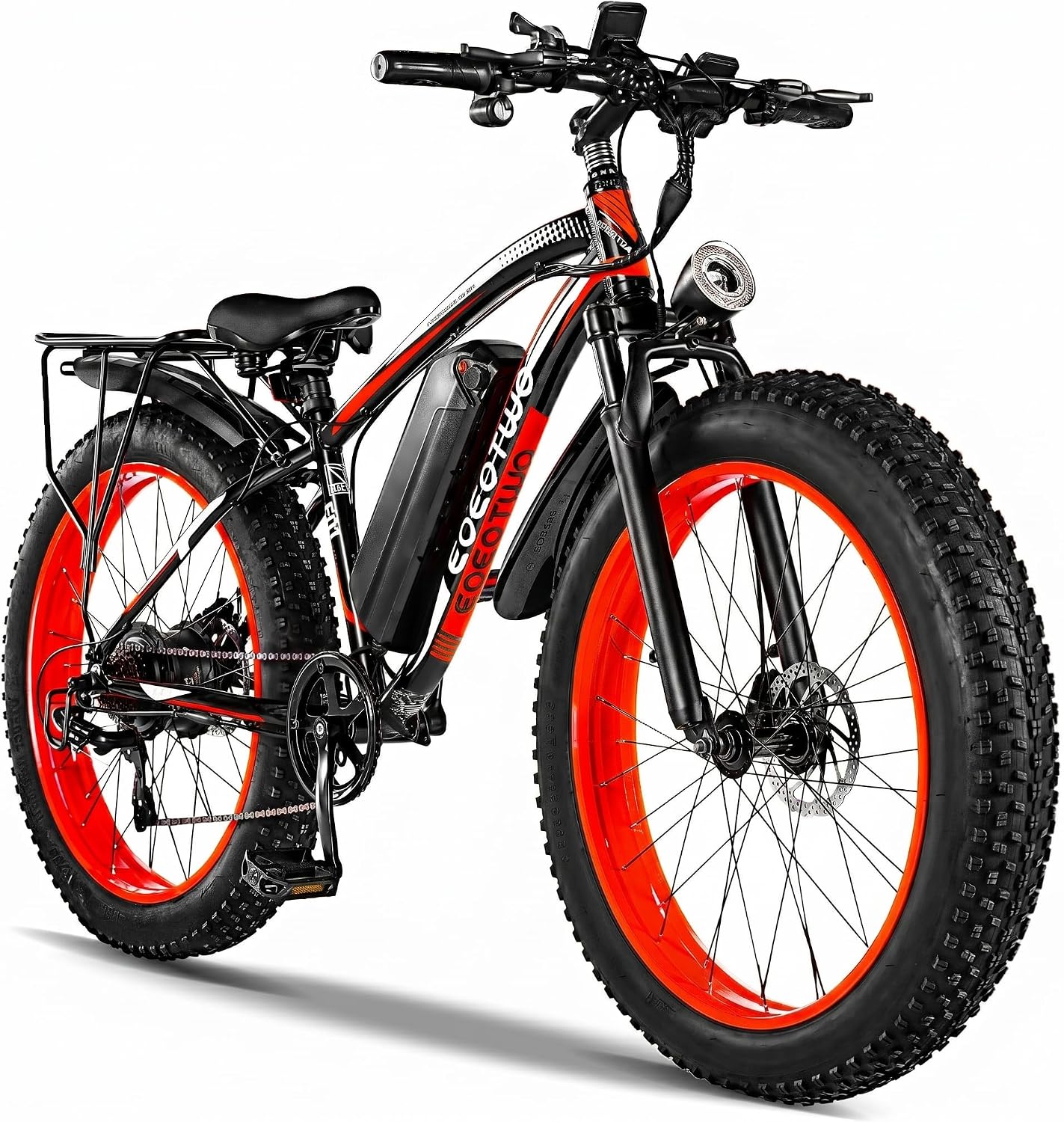 Electric Bike for Adults,1500W Peak Motor E Bikes, 26' Fat Tire Electric Bicycle, 28+ MPH 60 Miles Electric Mountain Bike, Removable Battery, Dual Brake, 7 Speed