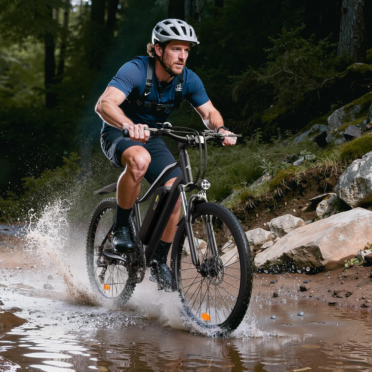 Electric Bike - Electric Bike for Adults, 1500w/1000W/750W Peak Motor, Up to 55 Miles, 20MPH EBike, 26'' Tires Lightweight E Bike for Commuting Mountain Road Sand
