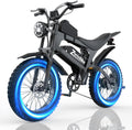 Electric Bike for Adults,48V 20AH - Peak Power 1500/3000W Brushless Motor Electric Bicycle - Max Speed 31-35MPH - Max 80 Miles Range - 20' x 4.0' Fat Tire Dirt E-Bike,7-Speed - UL 2849