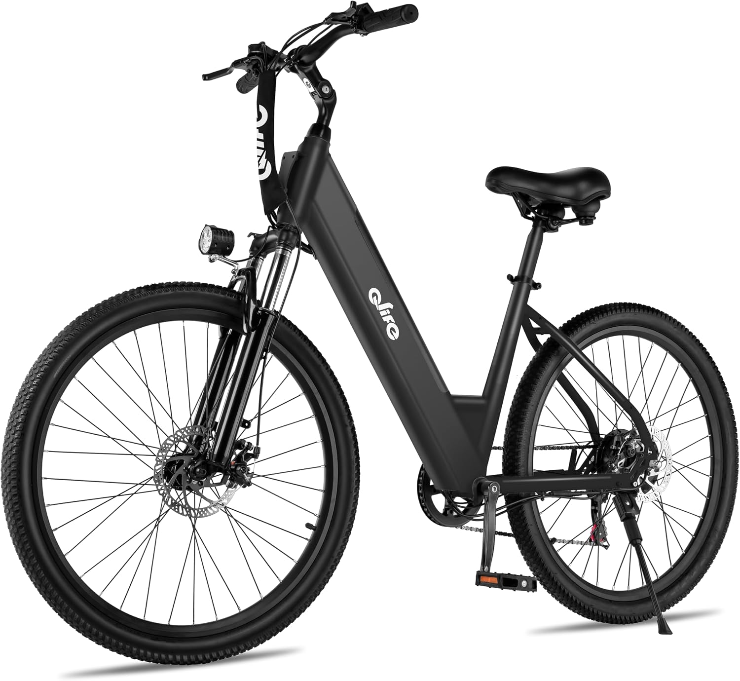 Qlife Cityone Electric Bike for Adults & Teens, Step-Through Commuter Ebike, 1000W Peak Motor, 55-Mile Range, 48V Removable Battery, 26-Inch City Tires, 7-Speed, Up to 25 MPH