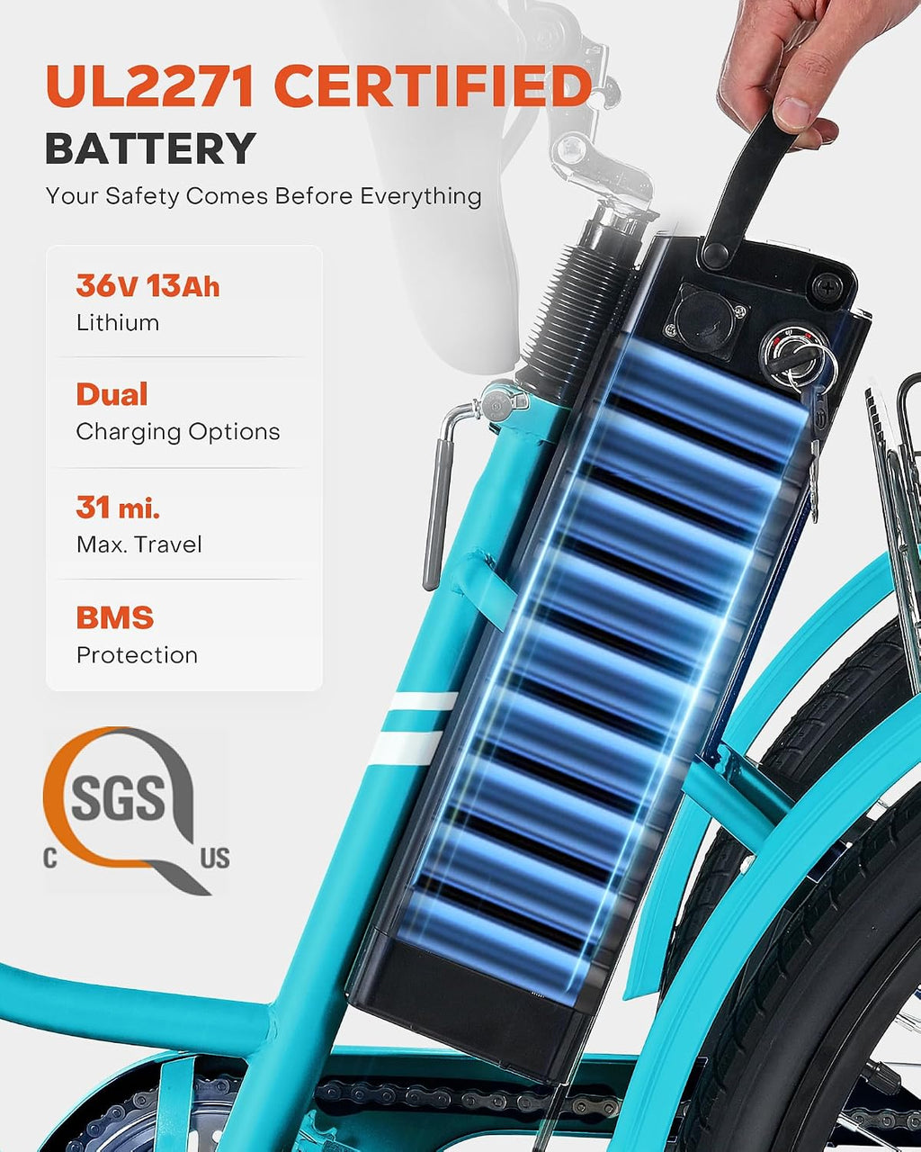 VIRIBUS Electric Tricycle for Adults, 24 26 inch Electric Trike with 468Wh Removable Battery, 250W/350W(Peak 500W) 3 Wheel Electric Bikes for Seniors, Motorized Adult Tricycles Women Men 330 lb.