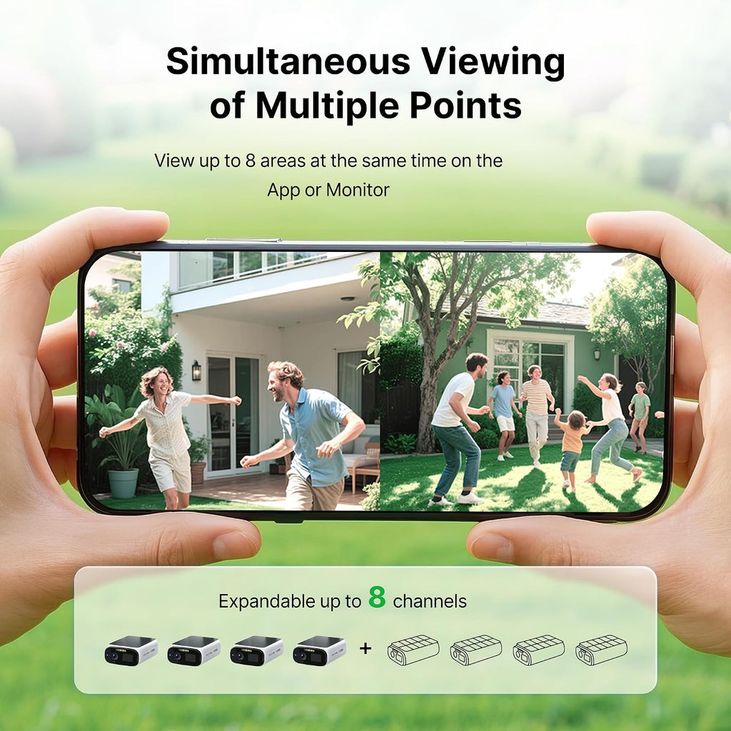 Autel Solar Security Cameras Wireless Outdoor, 2K Color Night Vision, Solar Powered, Expandable Local Storage, No Monthly Fee,AI Cameras for Home Security System (2-Cam-Kit)