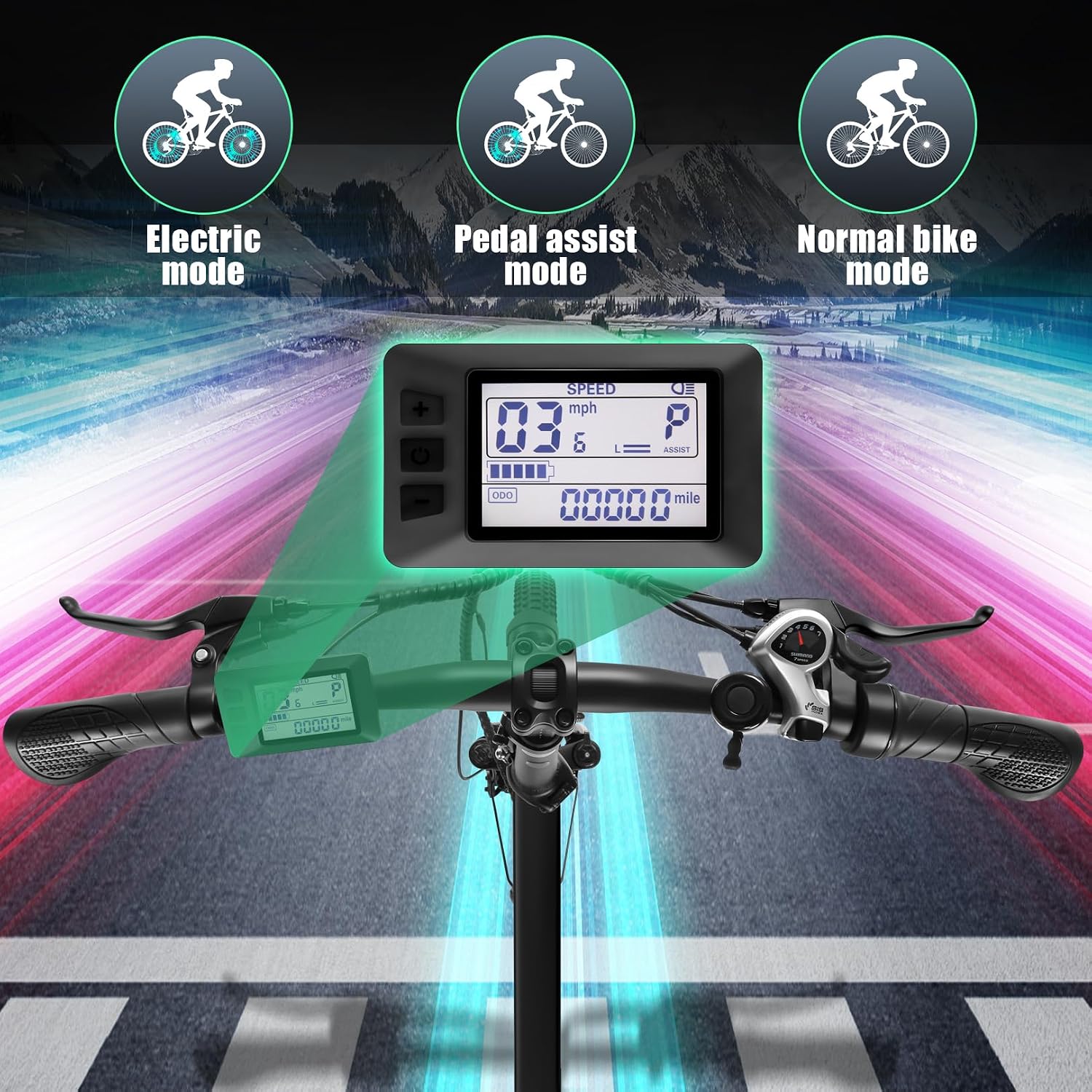 Vivi Folding Electric Bike for Adults, 20' x 2.4 Fat Tire Ebike, Peak 750W Foldable Electric Bicycle, 20MPH Commuter E-Bike with 48V Removable Battery, 7 Speed, SGS Certified to UL2849