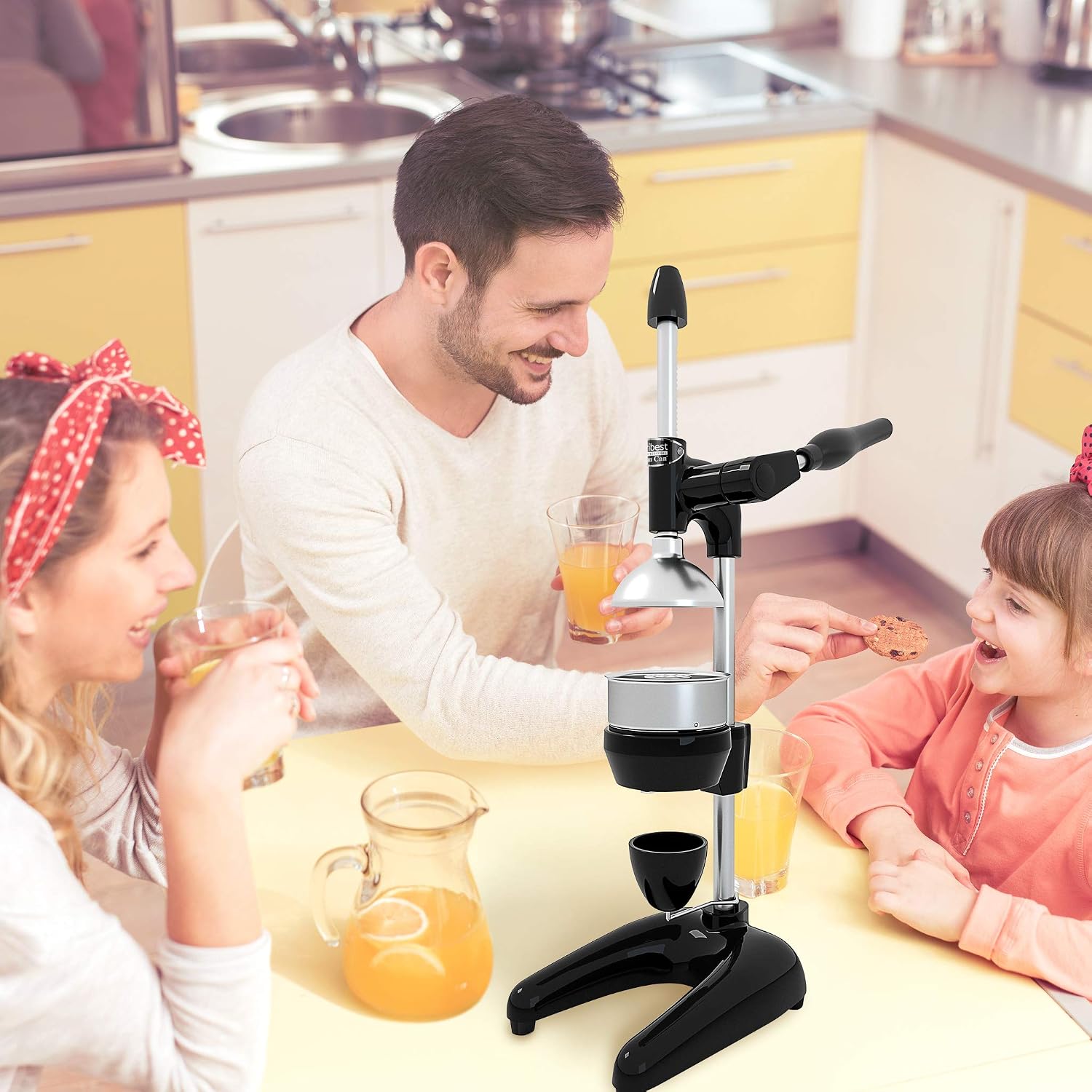 Tribest Pro MJP-105 XL Professional Manual Cold Press Juicer Machine for Pomegranates and Citrus, Black