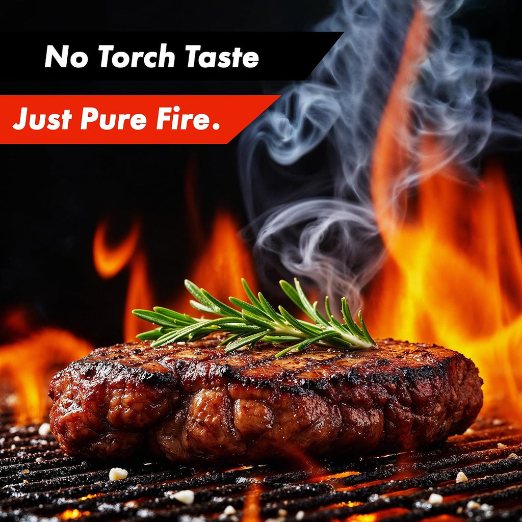 Grillblazer GrillGun Handheld Propane Charcoal Torch – 400,000+ BTU Flame Torch for Instant Charcoal Ignition, Outdoor Cooking, Firepits, Camping, BBQ – Portable High-Power Blowtorch With Hose