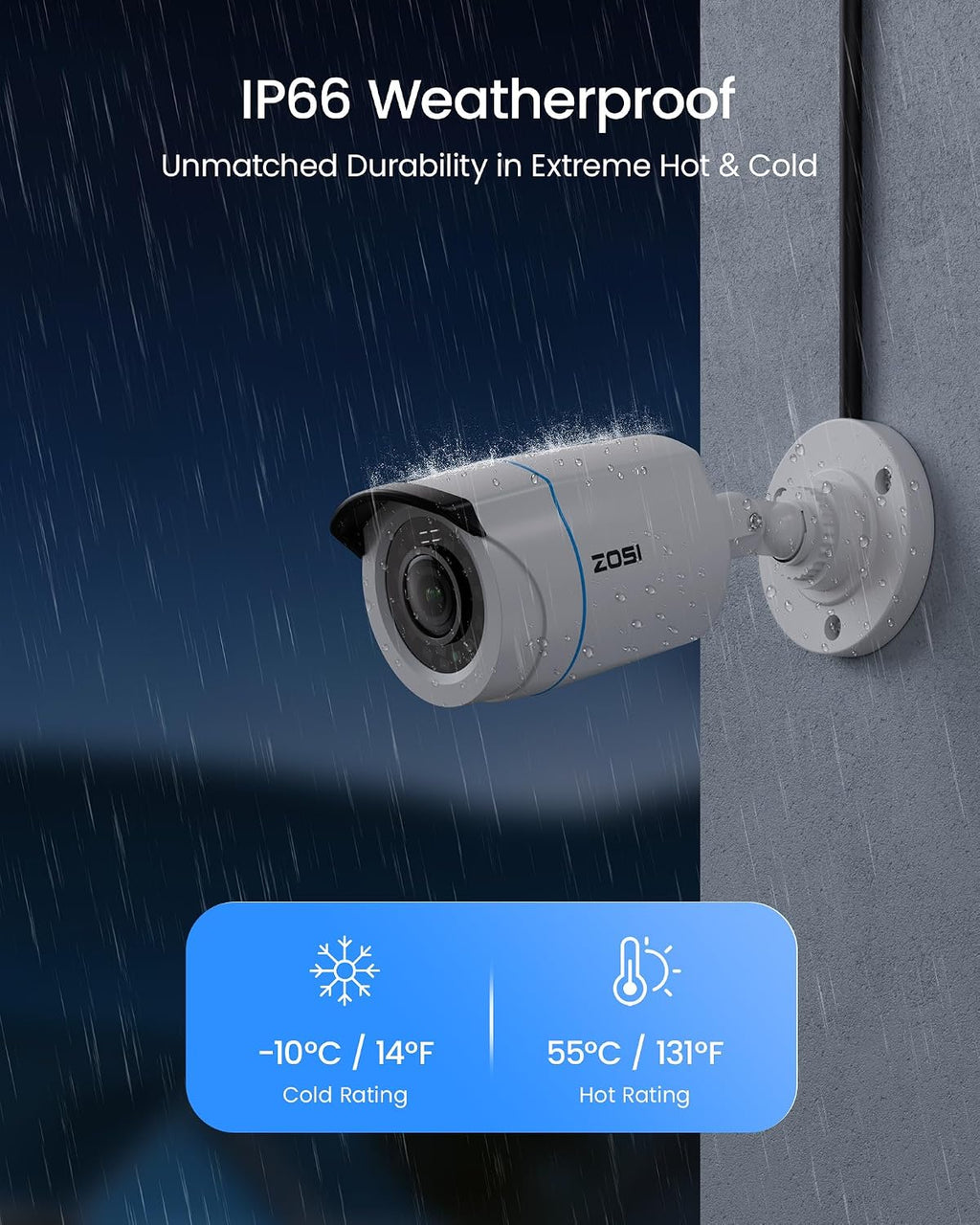 ZOSI 3K Lite Home Security Camera System with AI Human Vehicle Detection, 8CH DVR Recorder and 6 x 1080p Wired CCTV Bullet Cameras Outdoor Indoor, 80ft Night Vision, Remote Access (1TB Hard Drive)