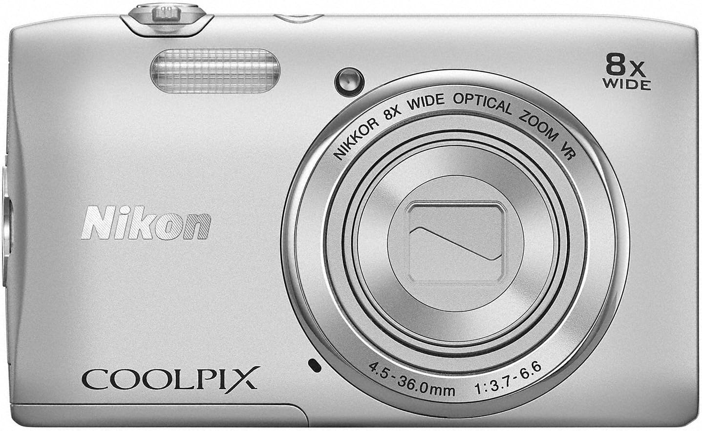 Nikon Digital Camera COOLPIX S3600 Silver S3600SL
