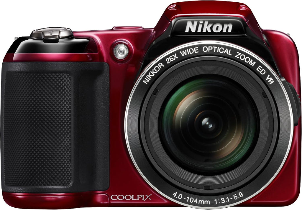 Nikon COOLPIX L810 16.1 MP Digital Camera with 26x Zoom NIKKOR ED Glass Lens and 3-inch LCD (Red) (Old Model) (Renewed)