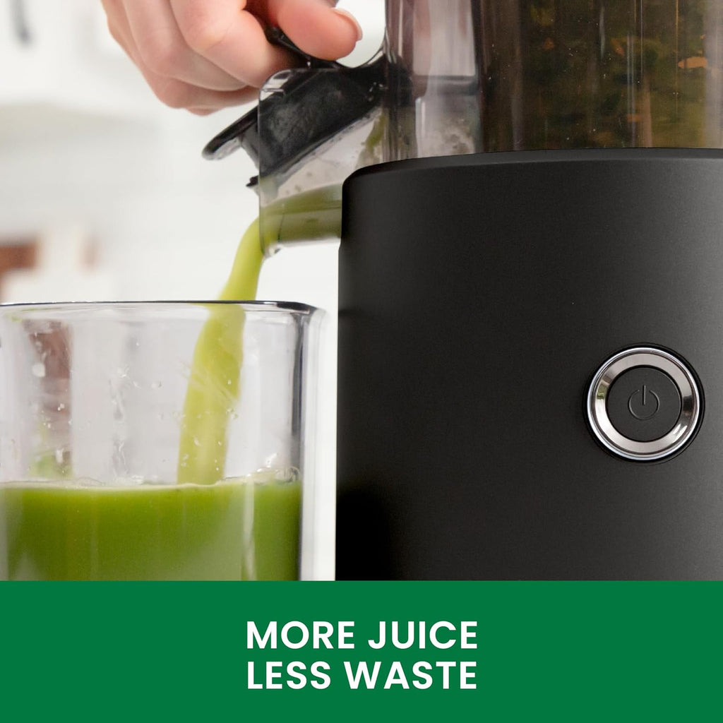 Omega Effortless Batch Cold Press Juicer - Hands Free Vegetable and Fruit Masticating Juicer Machine with 68-oz. capacity, Extra Large Hopper No-Prep whole recipe juicing, Easy Clean, 150-Watts, Black
