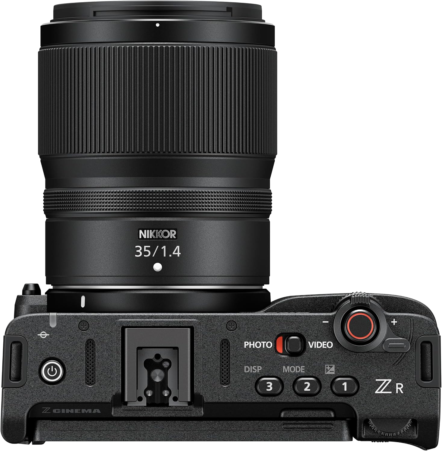 Nikon RED Z Cinema | ZR Cinema Camera | 32-Bit Float Audio RED Color Science 6K Full-Frame Camera Body with 4' DCI-P3 Monitor and 35mm Prime Lens