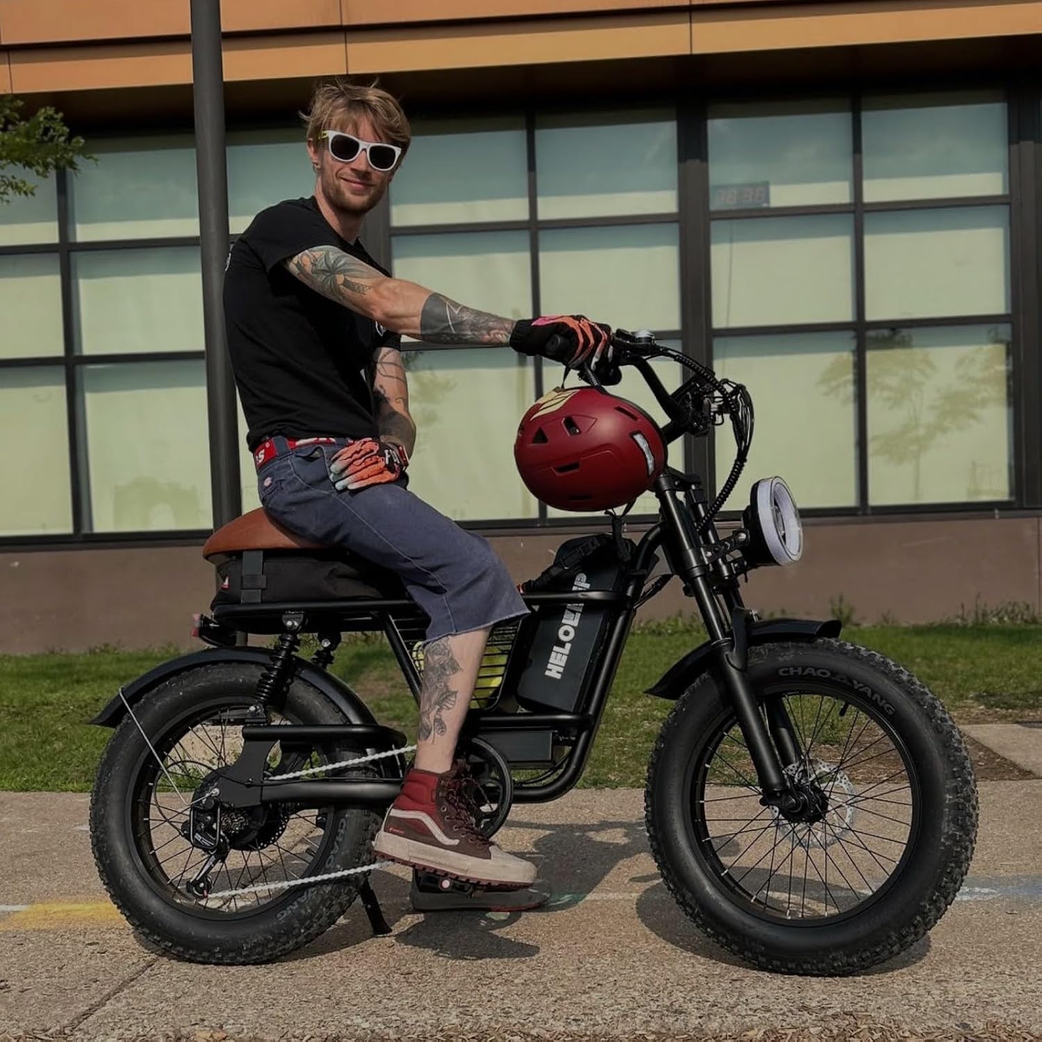 HiKeep Electric Bike for Adults - 16/20 Inch Fat Tire Ebike, 750W/Peak 1500W Motor Ebike, 48V15.6AH Detachable Battery, 4 Riding Modes Electric Dirt Bike
