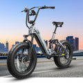 PUCKIPUPPY Electric Bike Mountain Ebike 20'' Fat Tire 7 Speed for Adults | 960W, 48V 20Ah Battery, Full Suspension, 28MPH, 80Miles Range, LCD Display