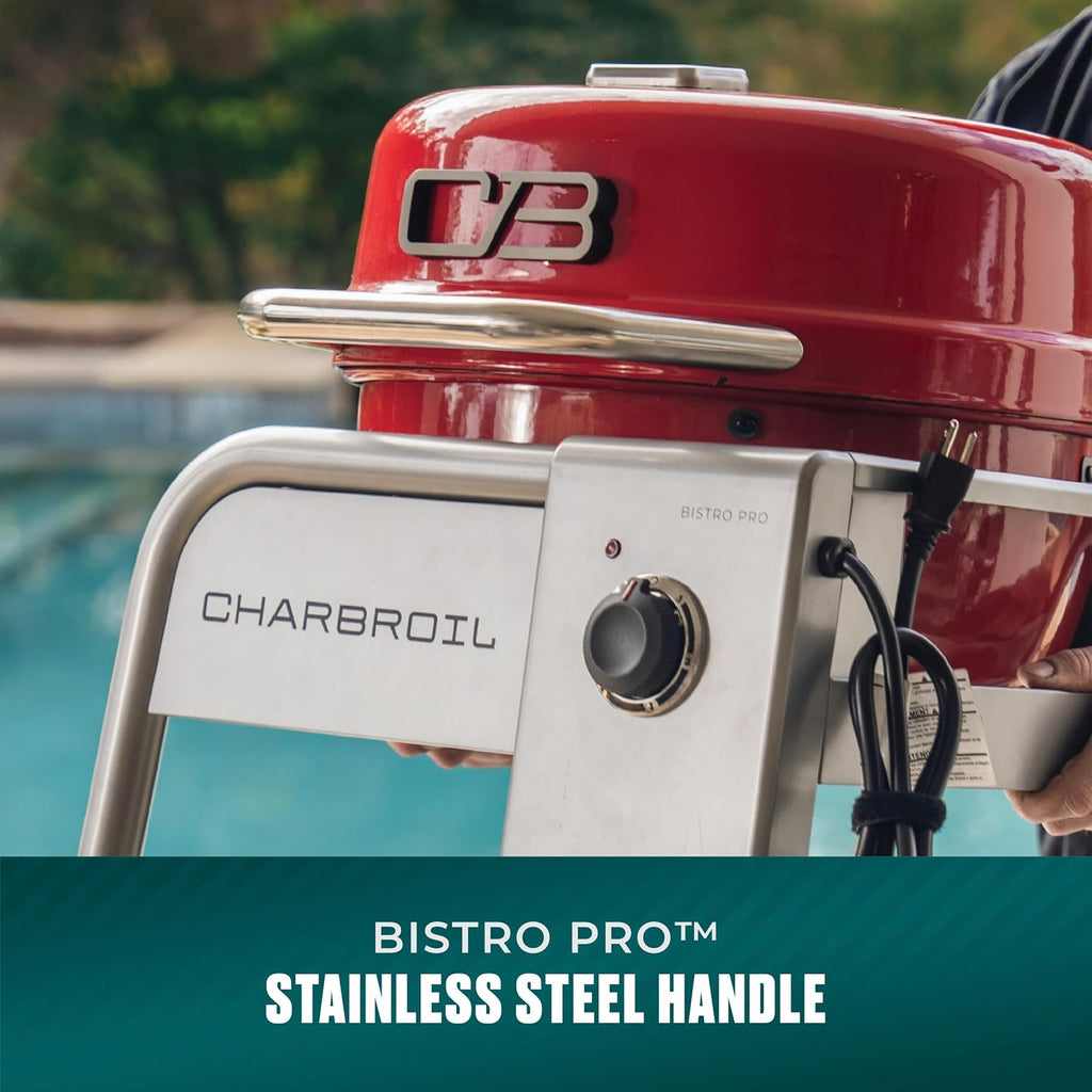 Charbroil Bistro Pro Tabletop Electric Grill, Red - 25302150