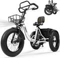 ESKUTE T300 Pro Electric Trike for Adults, 998.4Wh Long-Range Battery, 1200W Peak Motor, 20'x4.0' Fat Tires, Foldable 3-Wheel Butterfly Handlebar E-Bike with Storage Bags