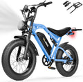 ESKUTE V200 Electric Dirt Bike for Adults,52V20.8Ah Battery,20' x4.0 Fat Tire,32MPH,NFC Unlock Color Display,7-Speed Dual Suspension,Dirt E-Bike,80 Miles, Streamlined Frame, E-Bike for Youth & Adults