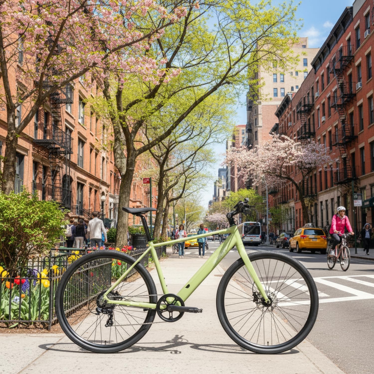 PUCKIPUPPY Electric Bike for Adults, 42lb Air-Light Aluminum Ebike with Torque Sensor, 28' Electric Bicycle with 360Wh Energy Battery, 600W 25MPH Peak E Bike, 7 Speed, 45Nm, Leather seat