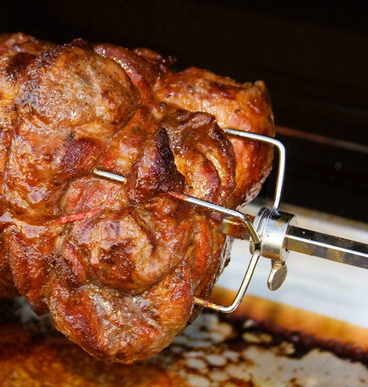 BBQ Grill Rotisserie Kit Up to 70lb Pig Spit Rotisserie Grill Heavy Duty for Pig Rotisserie Hog Lamb Outdoor Party Campfire Barbecue