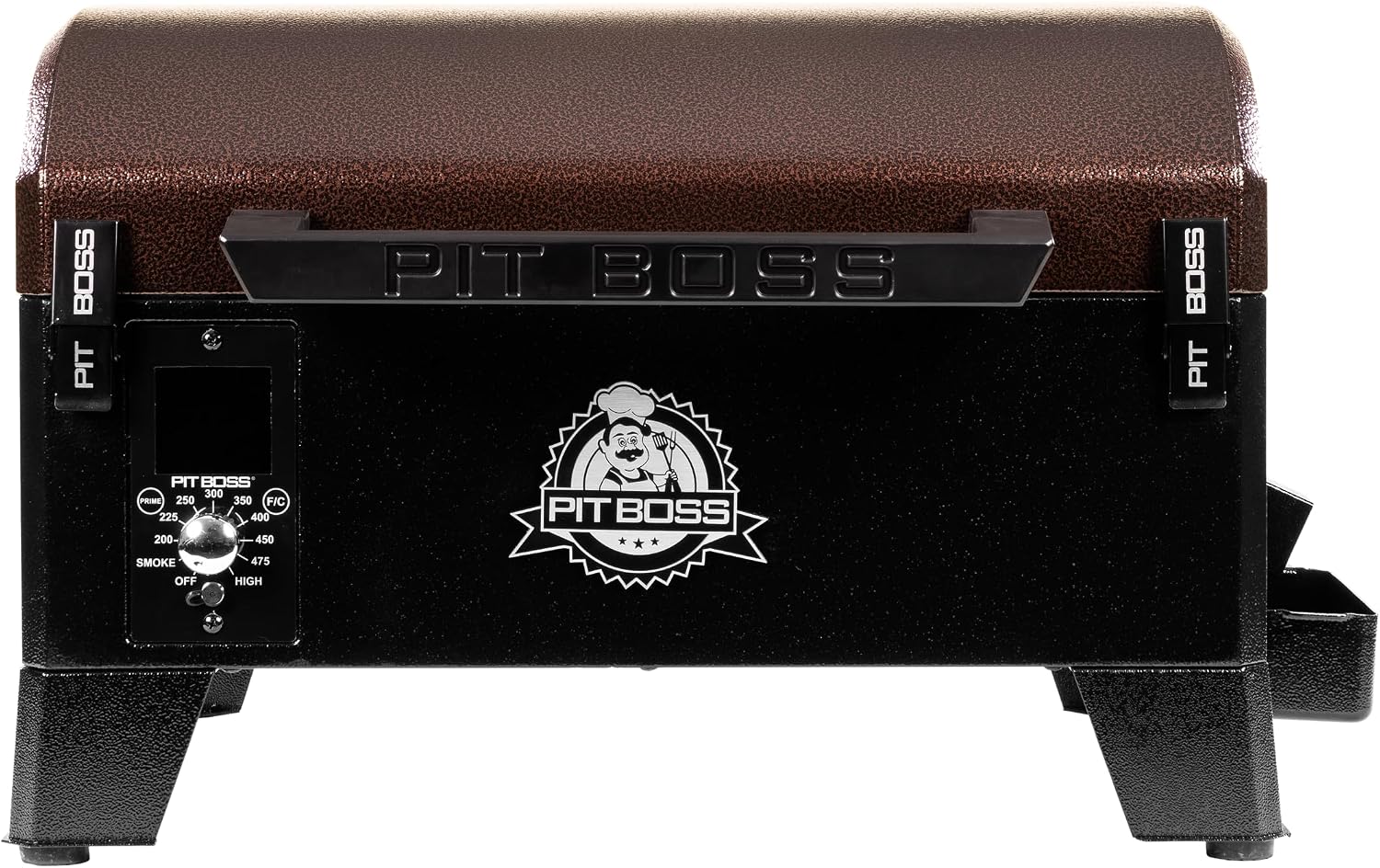 PIT BOSS 10697 Table Top Wood Grill With Temperature Control, Mahogany