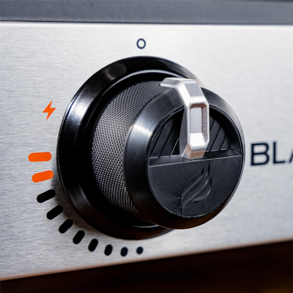 Blackstone 1666 22' Tabletop Griddle with Stainless Steel Faceplate, Powder Coated Steel, Black