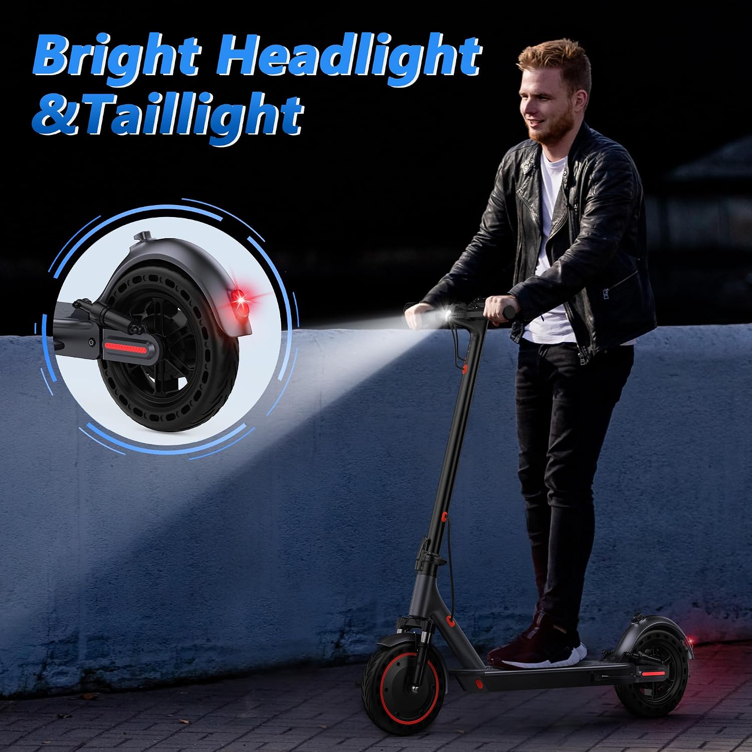 MAXSHOT Electric Scooter for Adults, 8.5/10/14' Tires, 19/22Mph, 350W/500W Motor, 21-28 Miles Range, Folding E-Scooter with Dual Suspension,APP Contro