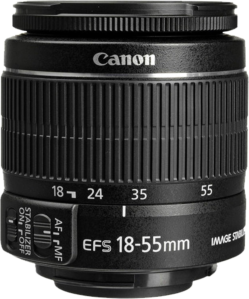 Canon EOS Rebel T7 DSLR Camera w/ 18-55mm F/3.5-5.6 is II Zoom Lens + Macro + Telephoto + More (18pc Bundle) (Renewed)