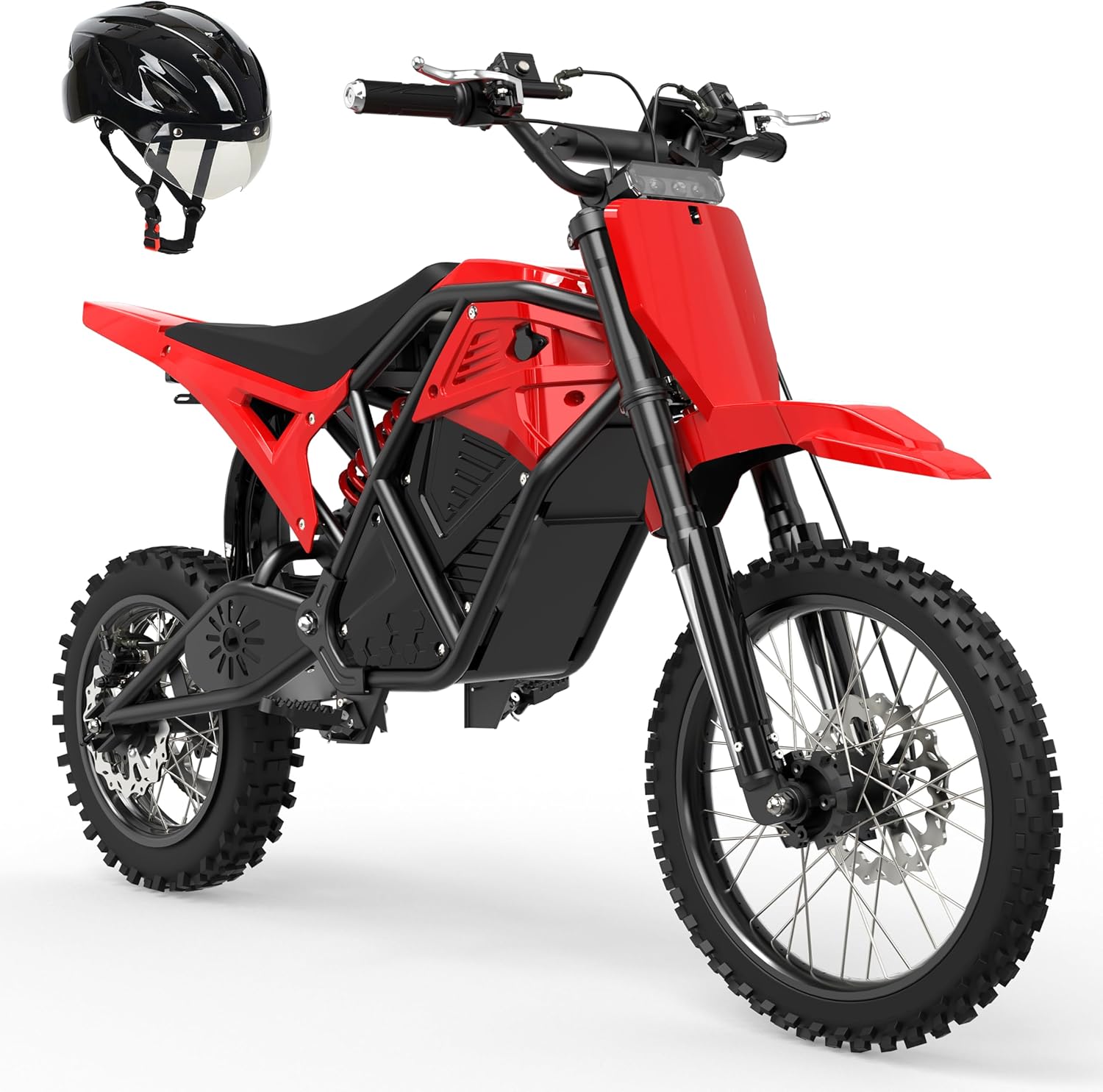 ESKUTE Electric Dirt Bike for Teens Adults, Mid-Drive Motor 3500W Peak, Electric Motorcycle 48V23Ah Battery, 53-Mile Range, 38mph, Hydraulic Nitrogen Dual Shock Absorbers