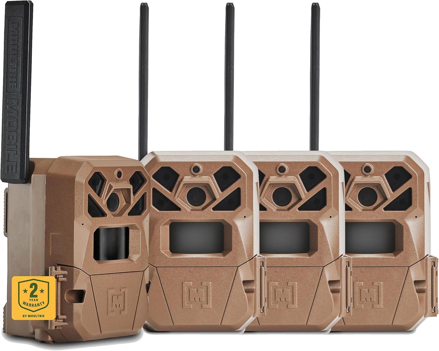 Moultrie Edge 2 Cellular Trail Camera - Auto Connect Nationwide 4G LTE - On Demand 36MP Photo - 1080P Video with HD Audio - 100 Ft Detection Range - Low Glow Flash