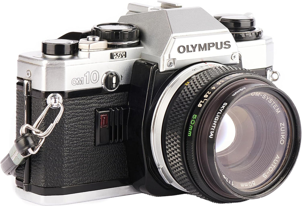 Olympus OM-10 OM10 35mm SLR Film Camera with Manual Focus Om Mount System Lens (Renewed)