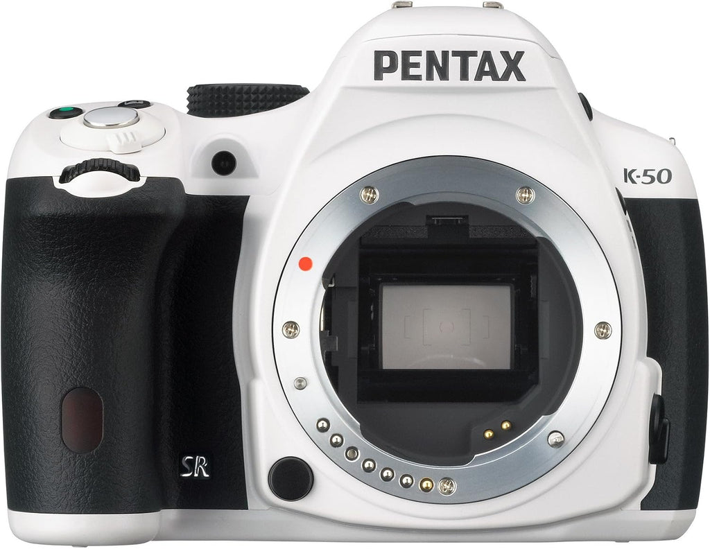 Pentax K-50 16MP Digital SLR Camera with 3-Inch LCD - Body Only (White)