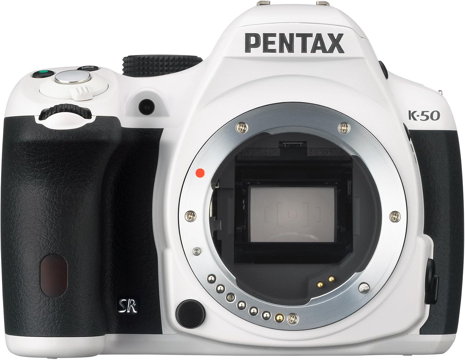 Pentax K-50 16MP Digital SLR Camera with 3-Inch LCD - Body Only (White)