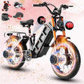 eAhora 2026 Juliet Pro 2 43-31Mph Electric Bike for Adults 5400W Dual Motor Ebike 60V/70Ah 48V/60Ah 200+Miles Long Range Electric Bicycle 20' Fat Tires Full Suspension Electric Mountain Bike