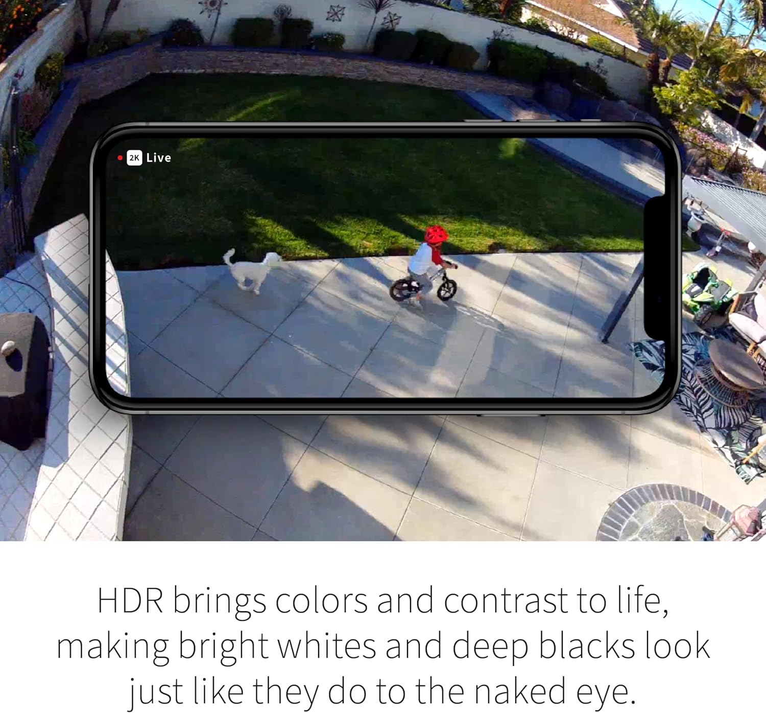 Arlo Pro Security Camera 2K HDR (5th Gen, 2022 Release) - Wireless Outdoor Camera, Rechargeable Removeable Battery, Event Captions, Emergency Response, 1-Month Trial of Secure Plan, 2 Cam, White