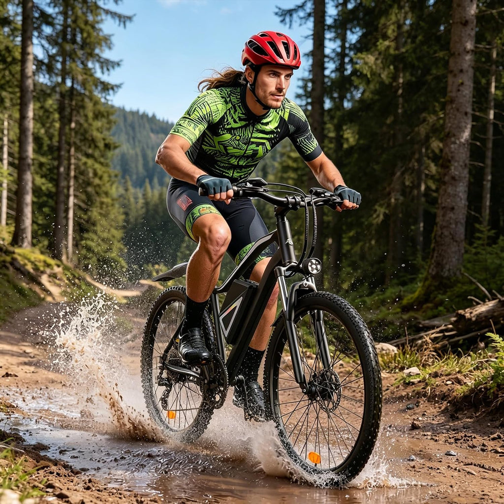 Electric Bike - Electric Bike for Adults, 1500w/1000W/750W Peak Motor, Up to 55 Miles, 20MPH EBike, 26'' Tires Lightweight E Bike for Commuting Mountain Road Sand