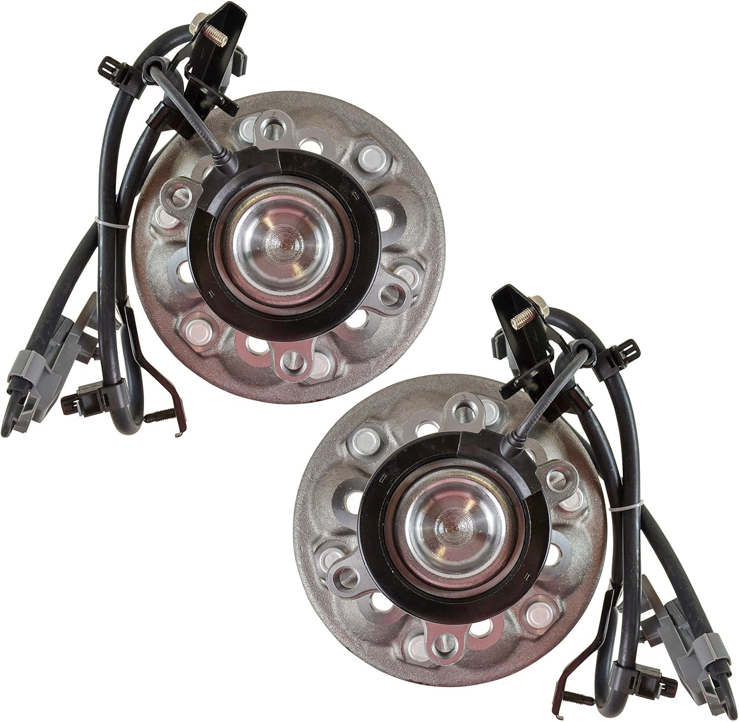 TRQ Front Left and Right Wheel Bearing and Hub Assembly Set 2 Piece Compatible with 04-08 Chevrolet Colorado RWD 04-05 GMC Canyon SLE RWD 06-08 Canyon RWD 2006 Isuzu i-280 07-08 i-290 07-08 i-370 RWD