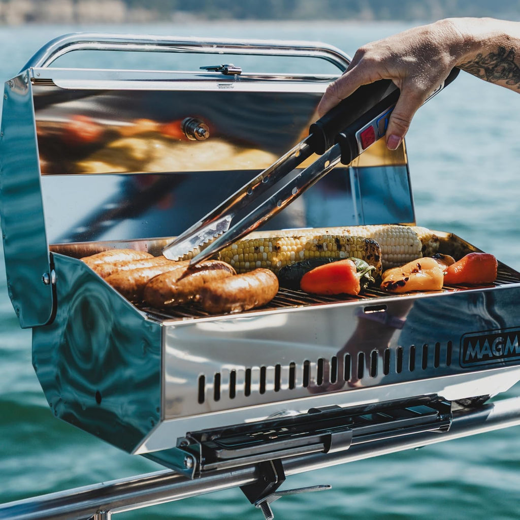 Magma A10-918-3 Anacapa Gas Grill, 9'x18' Grill Surface, Portable Stainless Steel BBQ, Ideal for Marine, RV, Camping & Outdoor Grilling