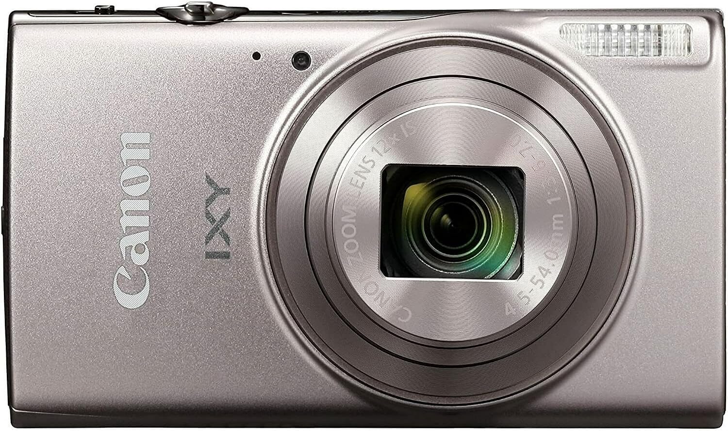 Canon PowerShot IXY 650 (ELPH 360) HS Compact Digital Camera 12x Optical Zoom IXY650 (Silver) Bundle + 64GB Memory Card + Camara Bag + Card Reader + Vlogging Tripod + Cleaning Kit and More
