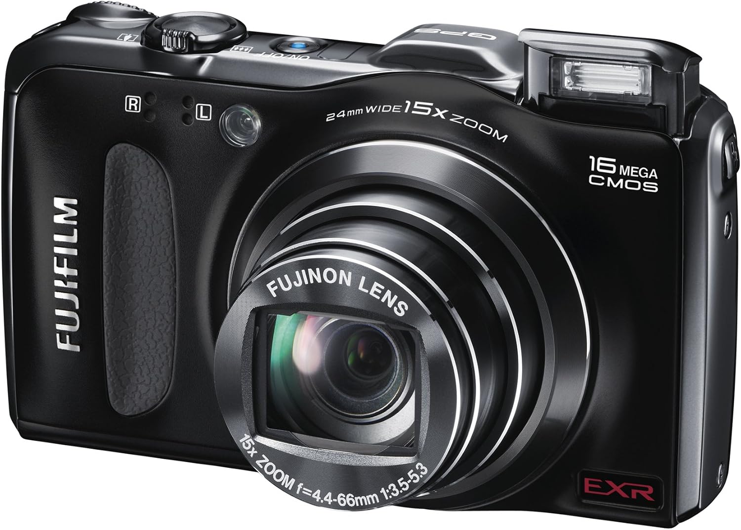 Fujifilm FinePix F600EXR 16 MP Digital Camera with CMOS Sensor and 15x Optical Zoom (Black)
