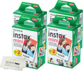 Fujifilm INSTAX Mini Instant Film (White) for Fujifilm Mini 8 & Mini 9 Cameras w/Microfiber Cloth by Quality (80)