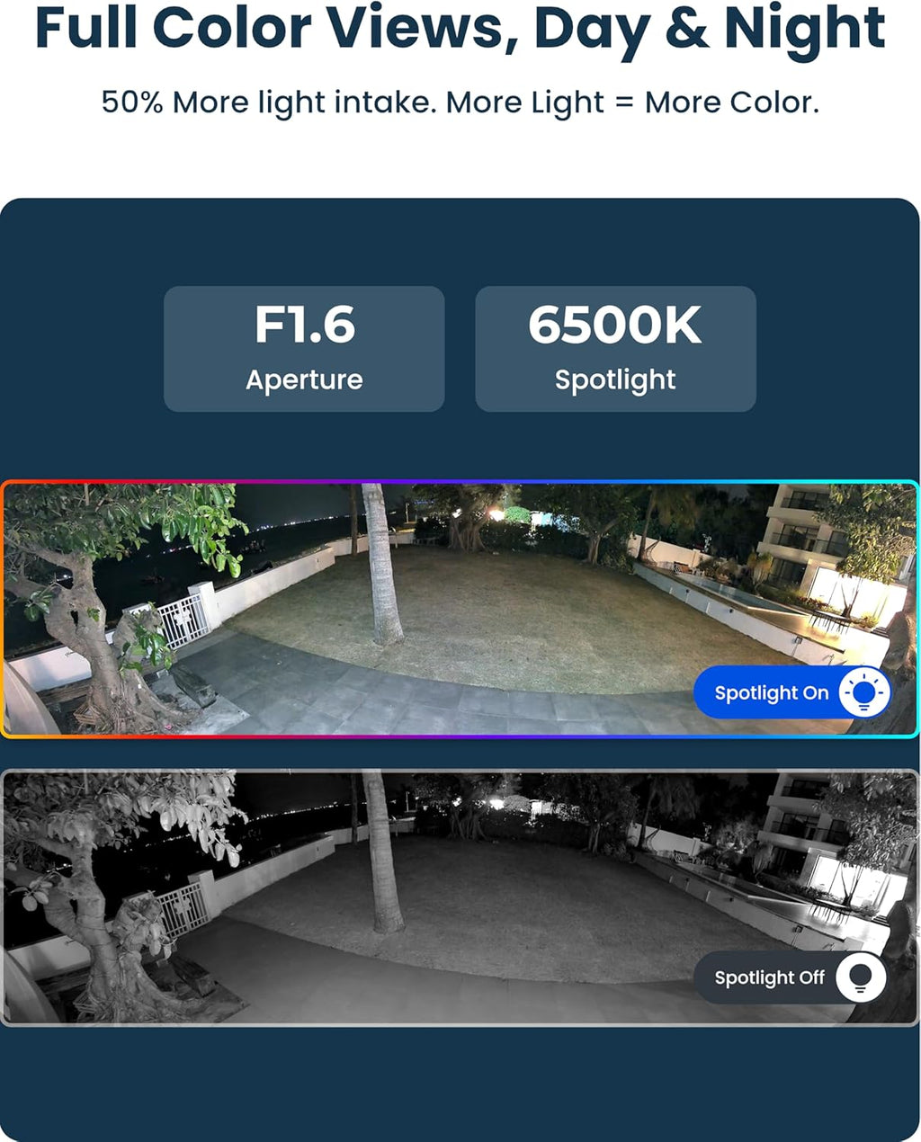 REOLINK 16MP WiFi Security Camera Outdoor, 180° Ultra-Wide Angle, Duo 3 WiFi, 2.4/5GHz Wi-Fi 6, Smart Detection, Color Night Vision, Two-Way Talk, IP67, Up to 512GB Storage, Plug-in Power (12V/2A)