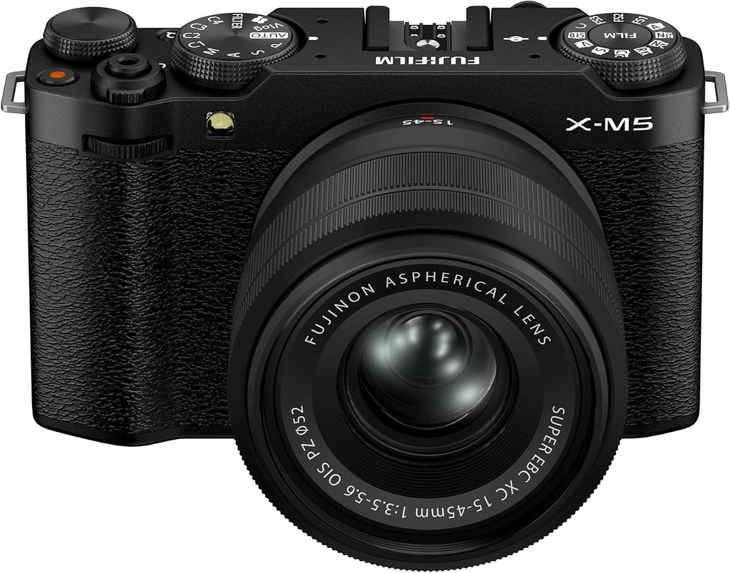 FUJIFILM X-M5 Mirrorless Digital Camera XC15-45mmF3.5-5.6 OIS PZ Lens Kit - Black