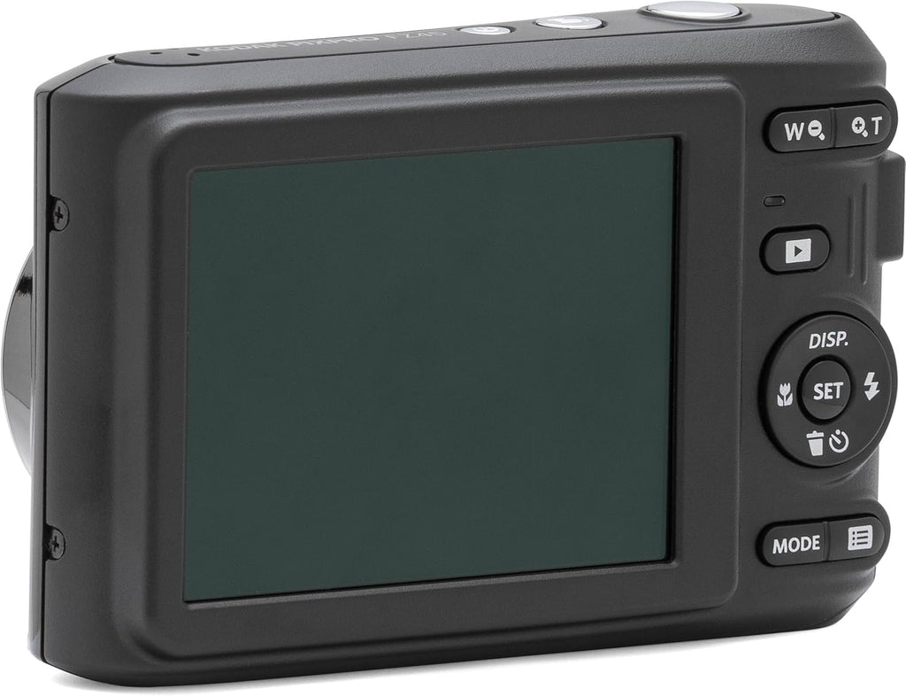 Kodak PIXPRO FZ45 16MP Digital Camera 4X Optical Zoom 27mm Wide Angle 1080P Full HD Video 2.7' LCD Camera (Black) + 64GB Card and Reader + Case + Memory Wallet + Tripod + Cleaning Bundle