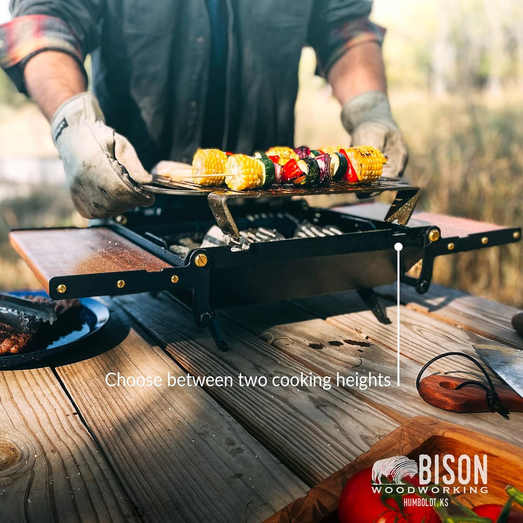 Happy Hibachi Charcoal Grill by Bison Woodworking Humboldt KS