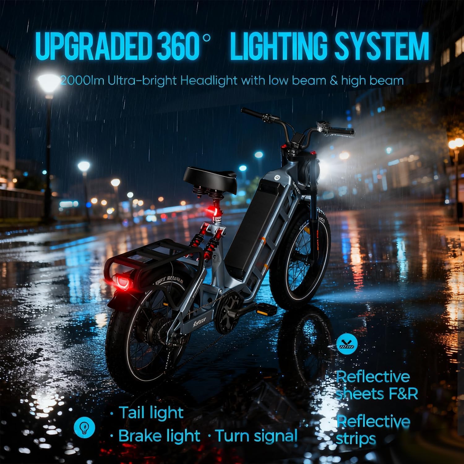 2026 eAhora Juliet Pro 2 EBike - Dual Motor 5400W/1200W 30-43MPH 60V 70Ah 200Mile Long Range Electric Bike for Adults, 20'' Fat Tire Fast Electric Mountain Bike Full Suspension Electric Bicycle